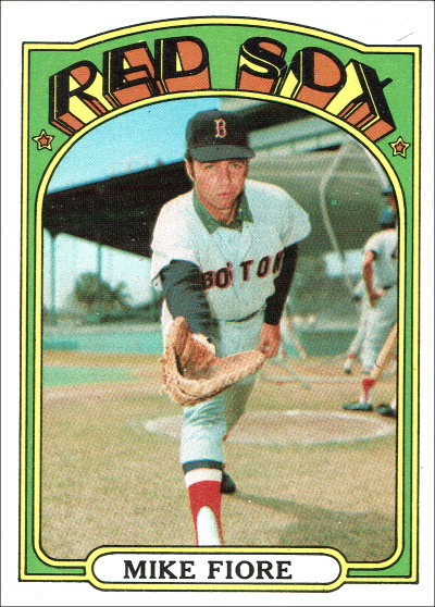 mike fiore, 1972 topps #199, red sox