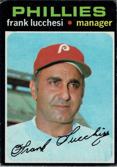 frank lucchesi, 1971 Topps #119, phillies