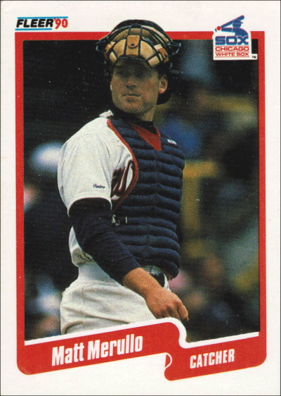 matt merullo, 1990 fleer #542, white sox