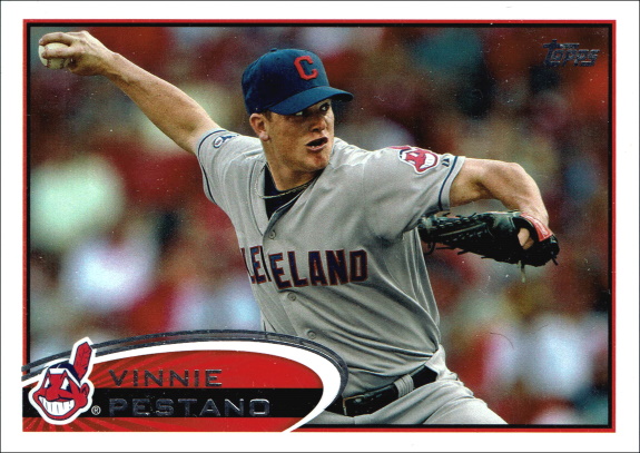 vinnie pestano, 2012 topps #469, indians