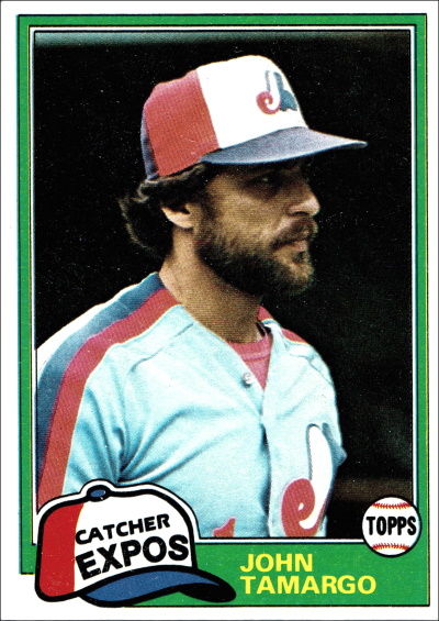 john tamargo, 1981 topps #519, expos