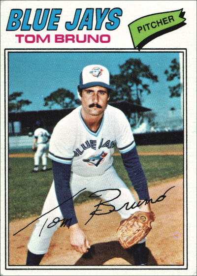 tom bruno, 1977 O-Pee_Chee #332, blue jays