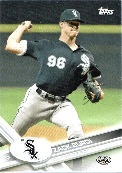 zack burdi, 2017 topps #188, white sox