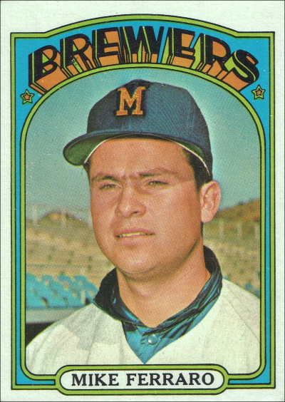 mike ferraro, 1972 topps #613, brewers