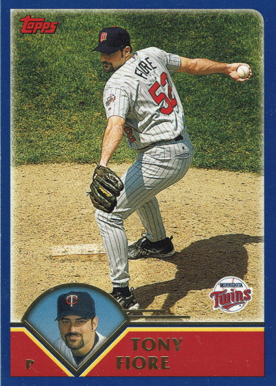 tony fiore, 2003 topps #617, twins