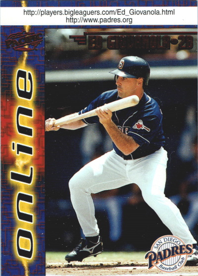 ed giovanola, 1998 pacific trading #635, padres