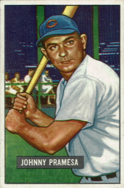 johnny pramesa, 1951 bowman #324, reds