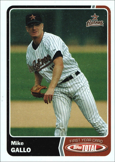 Mike Gallo, 2003 Topps Total #949, astros