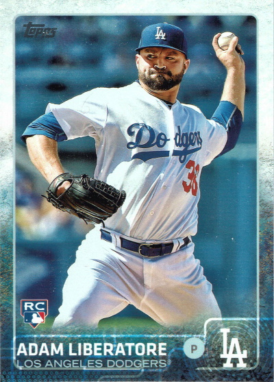 adam liberatore, 2015 topps #US179, dodgers