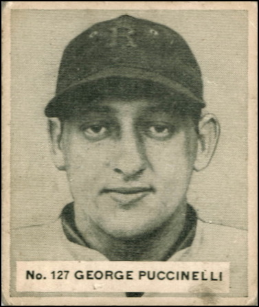 george puccinelli, 1936 world wide gum #127, orioles