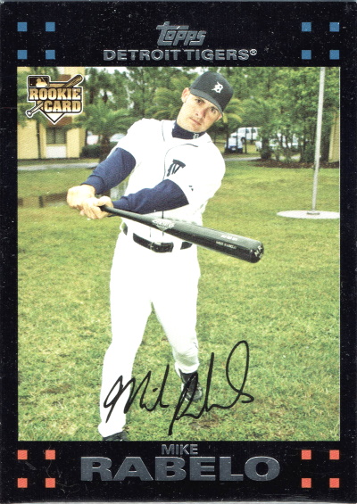 mike rabelo, 2007 topps #294, tigers