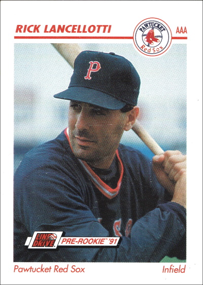 rick lancellotti, 1991 Line Drive Pre Rookie IL #358, Pawtucket Red Sox