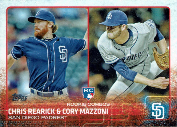 cory mazzoni, 2015 topps #US194, padres