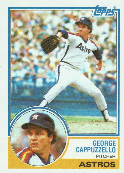 george cappuzzello, 1983 topps #422, astros