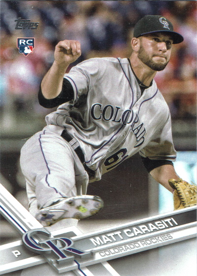 matt carasiti, 2018 topps #318, Rockies