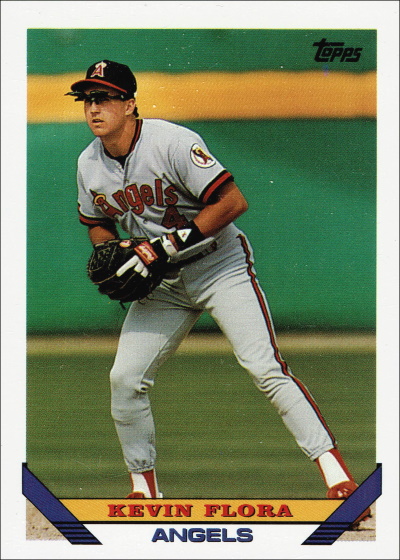 kevin flora, 1993 topps #521, angels