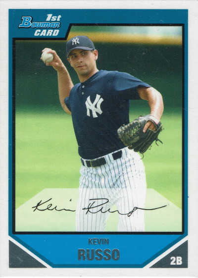 kevin russo, 2007 bowman #BP23, yankees