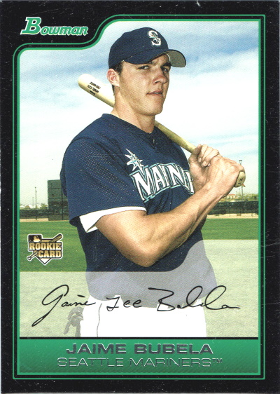 jaime bubela, 2006 bowman #208, mariners