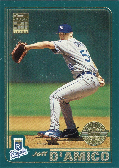 jeffrey m d'amico, 2001 topps #459, royals. D'Amico, Damico