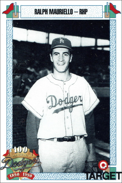 ralph mauriello, 1990 target dodgers 100th anniversary, dodgers