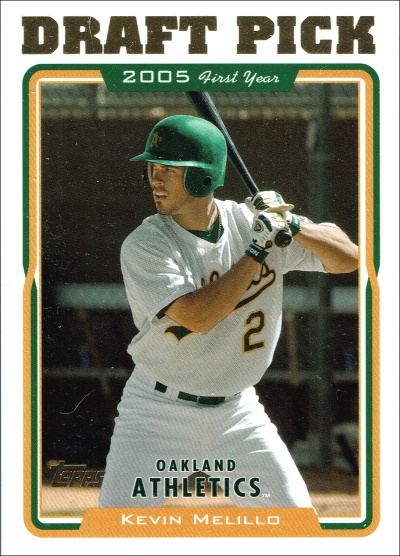 kevin melillo, 2005 topps #674, oakland A's