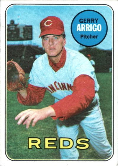 gerry arrigo, 1969 topps #213, reds