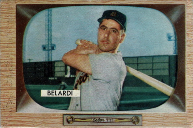 belardi, footsie belardi, 1955 Bowman #36