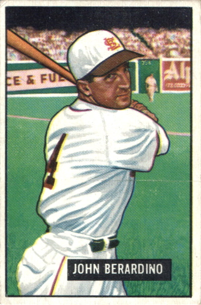 johnny Berardino, 1951 Bowman #245, St Louis Browns
