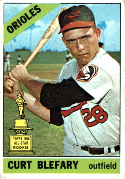 curt blefary, 1966 topps #460, orioles