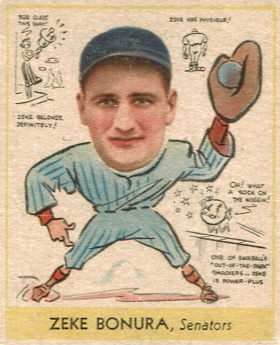 zeke bonura, 1938 goudey, #276, Washington senators