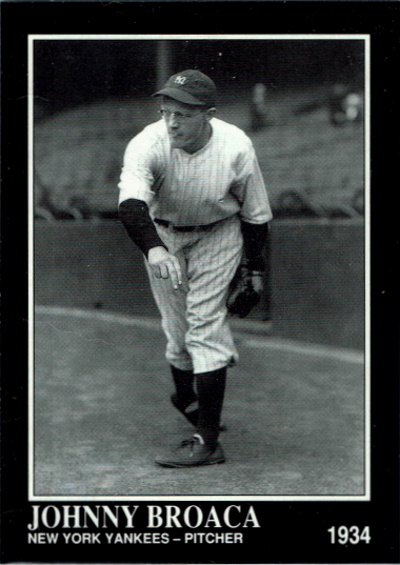 johnny broaca,1992 conlon '34 #517, yankees