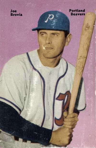 joe brovia, 1952 Mothers Cookies #51, Portland Beavers