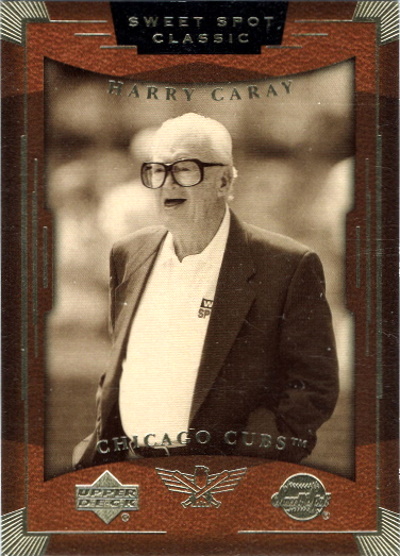 harry caray, 2004 upper deck sweet spot classic #35, broadcaster