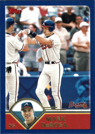 mark derosa, 2003 topps #598, braves