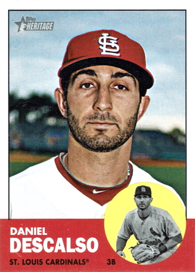 daniel descalso, 2012 topps #375, cardinals