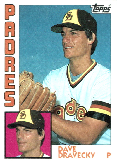 dave dravecky, 1984 topps #290, padres