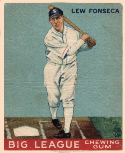 Lou Fonseca, 1933 Goudey #43, White Sox