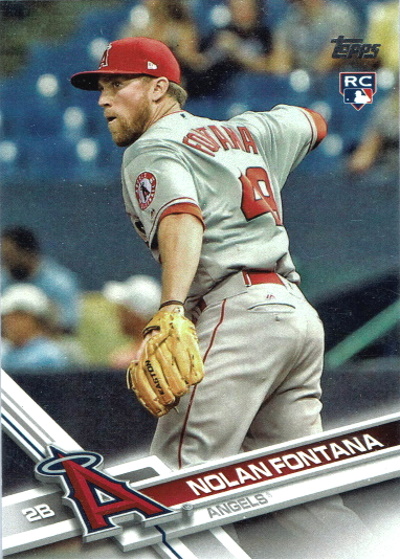 fontana, nolan fontana, 2017 Topps #US201, LA Angels