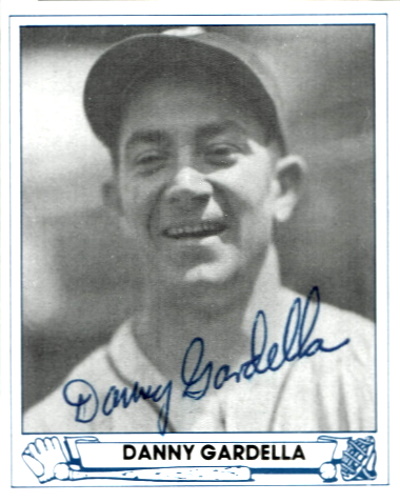 danny gardella, 1983 TCMA #36 (reprint) Autographed, NY Giants