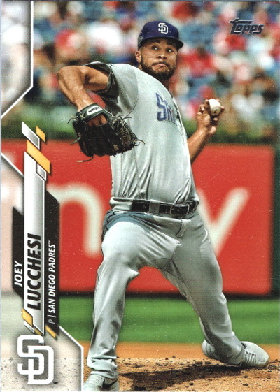 joey lucchesi, 2020 topps #257, padres