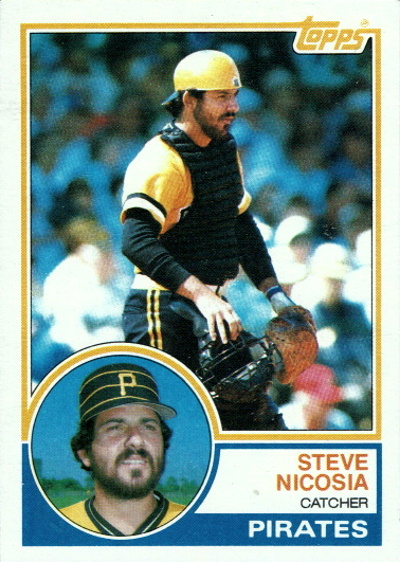 steve nicosia, 1983 topps #462, pirates