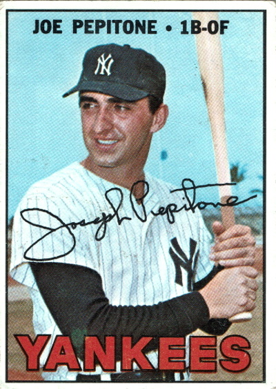 joe pepitone, 1967 topps #340, yankees