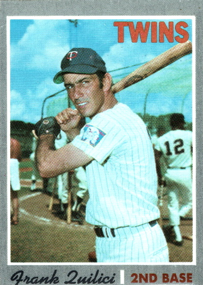 frank quilici, 1970 topps #572, twins