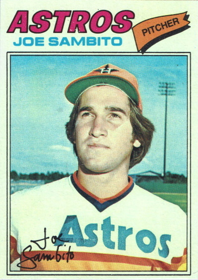 joe sambito, 1977 topps #227, astros