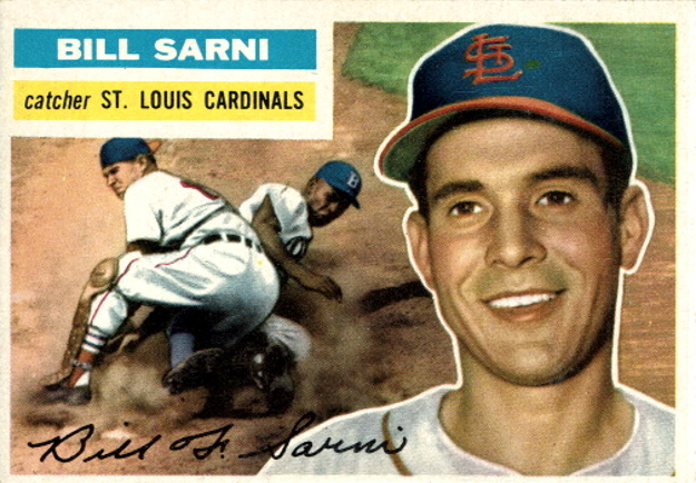 bill sarni, 1956 topps #247, cardinals