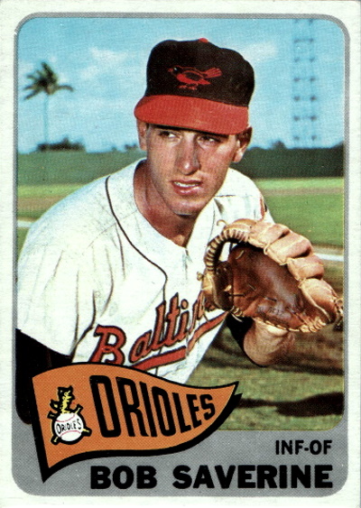 bob saverine, 1965 topps #427, orioles