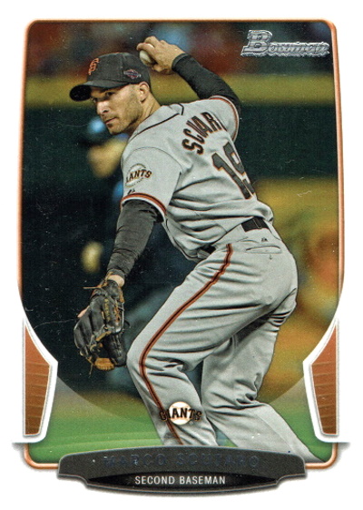 marco scutaro, 2013 bowman #22, giants