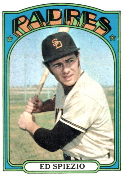 ed spiezio, 1972 topps #504, padres