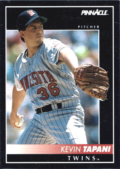 kevin tapani, 1992 pinnacle #176, twins