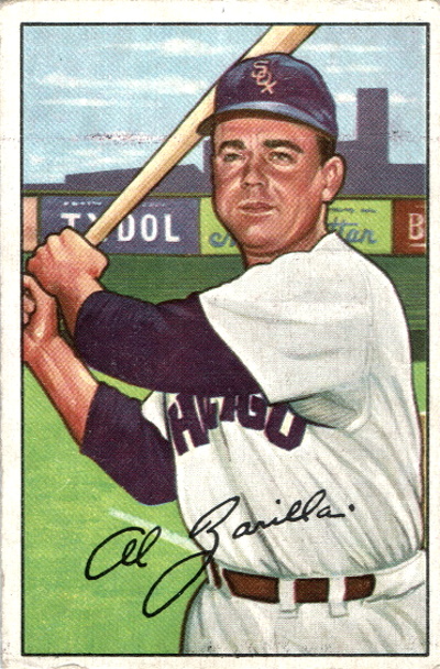 al zarilla, 1952 bowman #113, White Sox